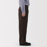 紳士　木の実から作ったカポック混モールスキンワークパンツ