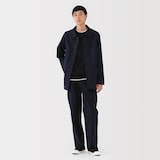 紳士　木の実から作ったカポック混モールスキンワークパンツ