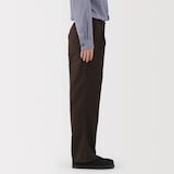 紳士　木の実から作ったカポック混モールスキンワークパンツ