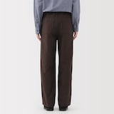 紳士　木の実から作ったカポック混モールスキンワークパンツ