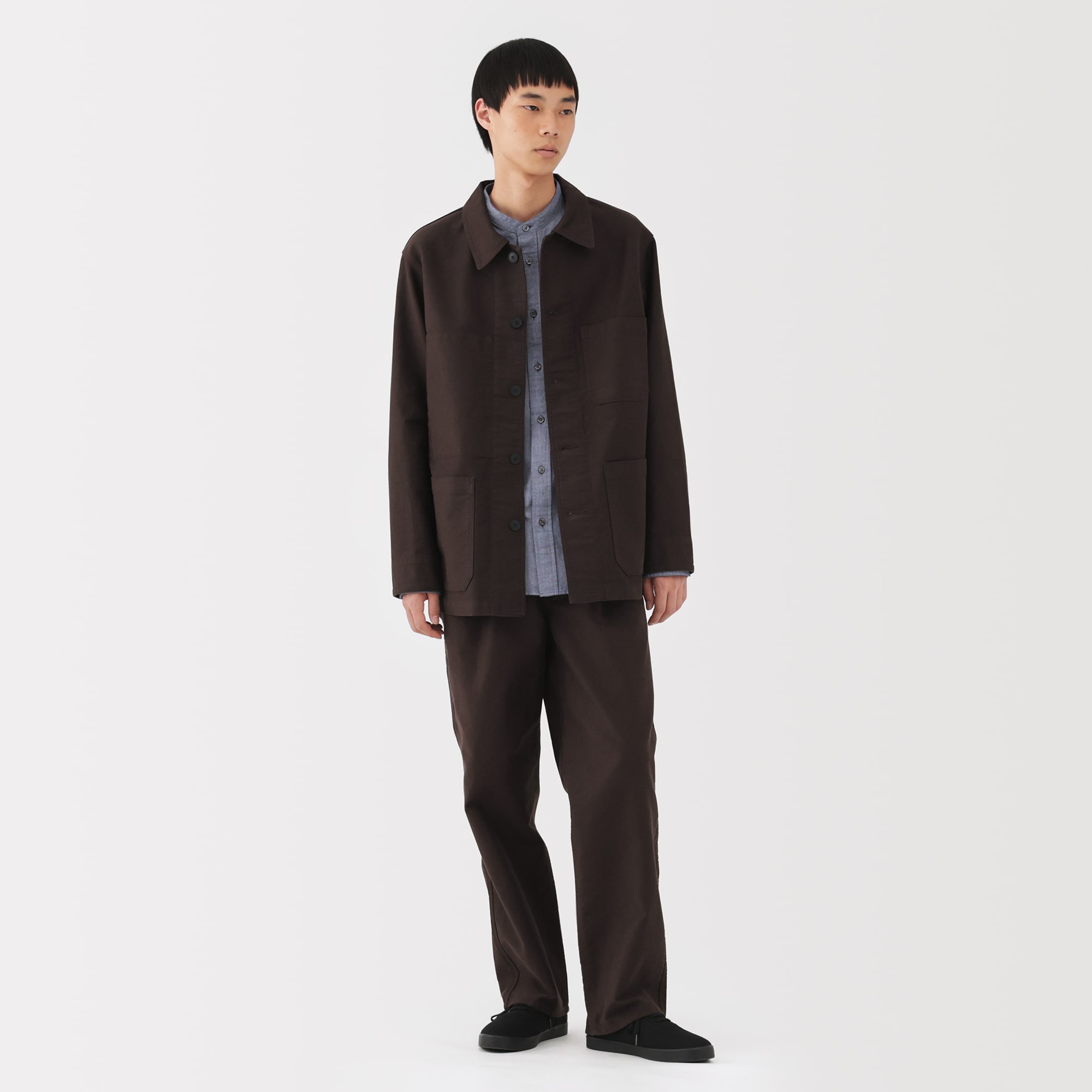 紳士 木の実から作ったカポック混モールスキンワークパンツ | 無印良品