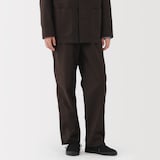 紳士　木の実から作ったカポック混モールスキンワークパンツ