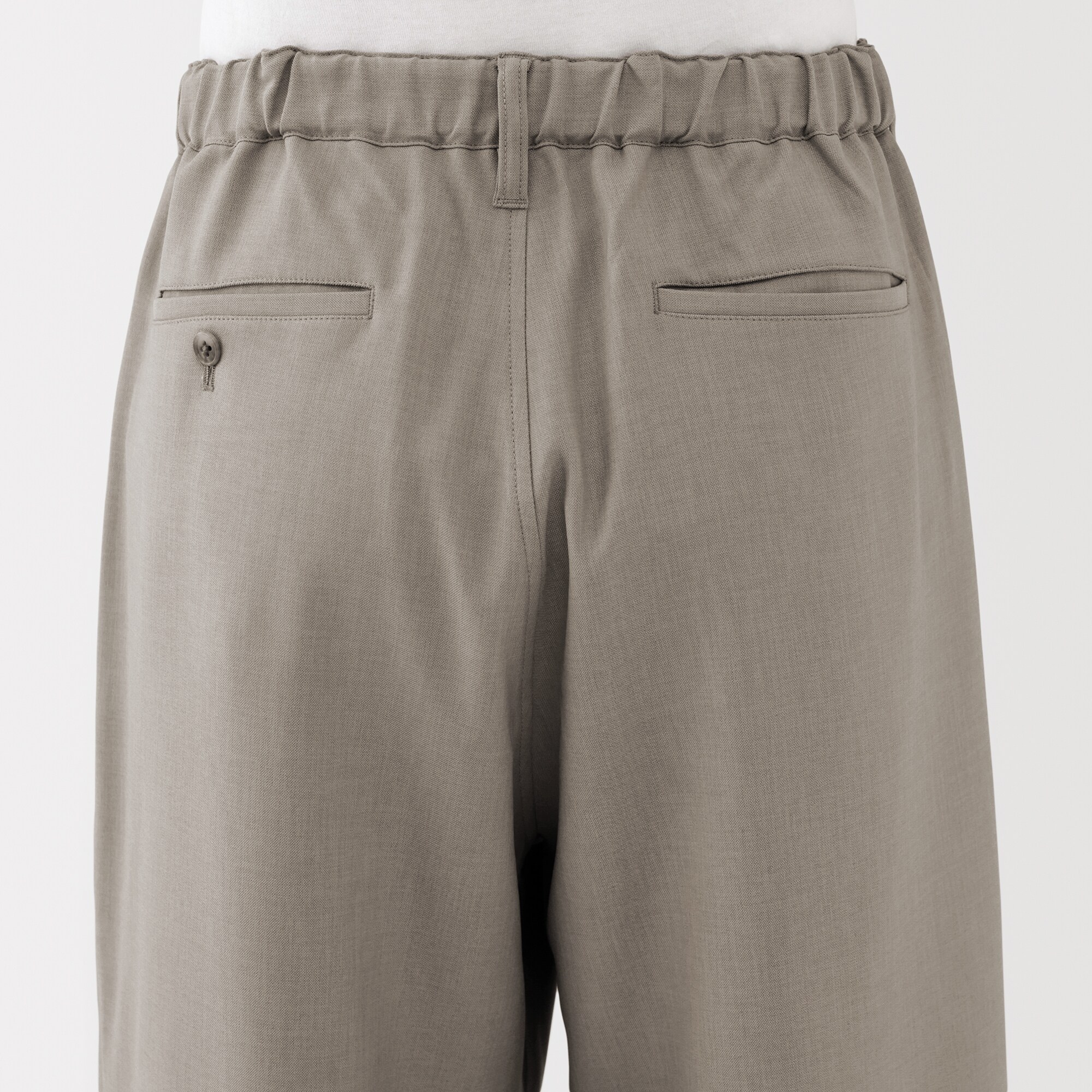 紳士 ストレッチノータックワイドパンツ | 無印良品