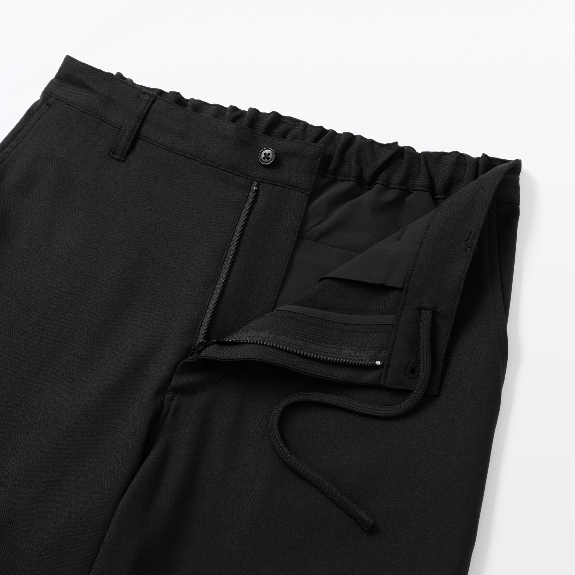 紳士　ストレッチノータックワイドパンツ