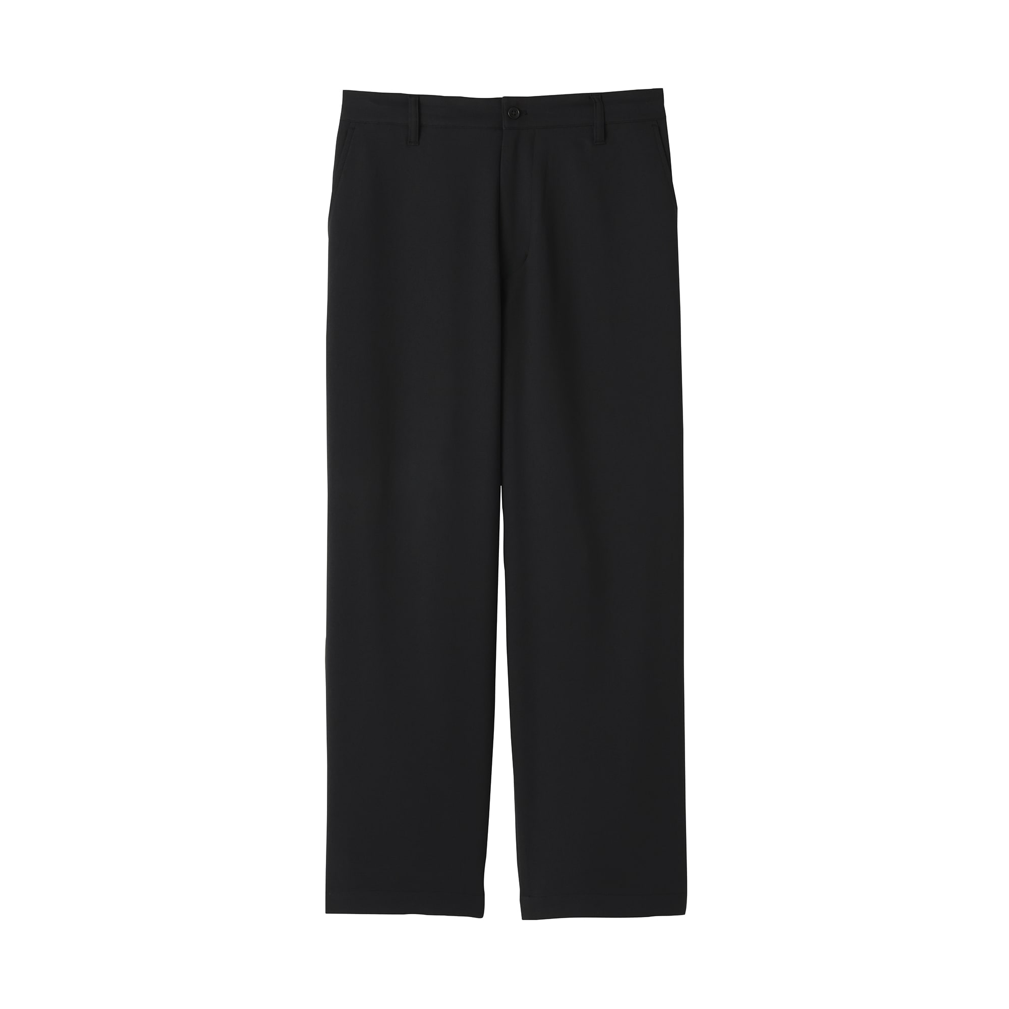 紳士　ストレッチノータックワイドパンツ