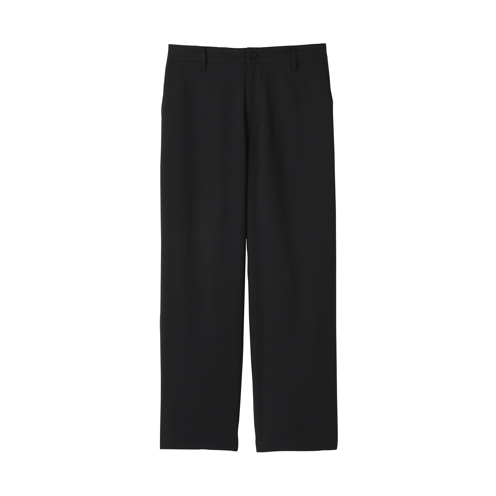 紳士　ストレッチノータックワイドパンツ