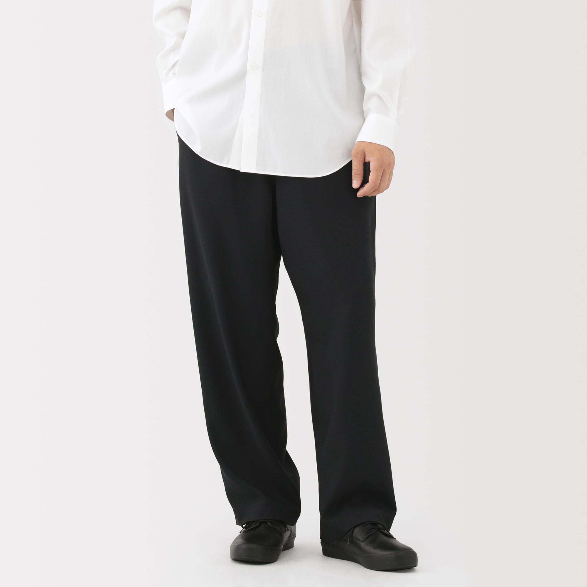 紳士 ストレッチノータックワイドパンツ | 無印良品