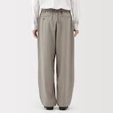 紳士　ストレッチノータックワイドパンツ