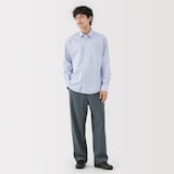 紳士　ストレッチノータックワイドパンツ