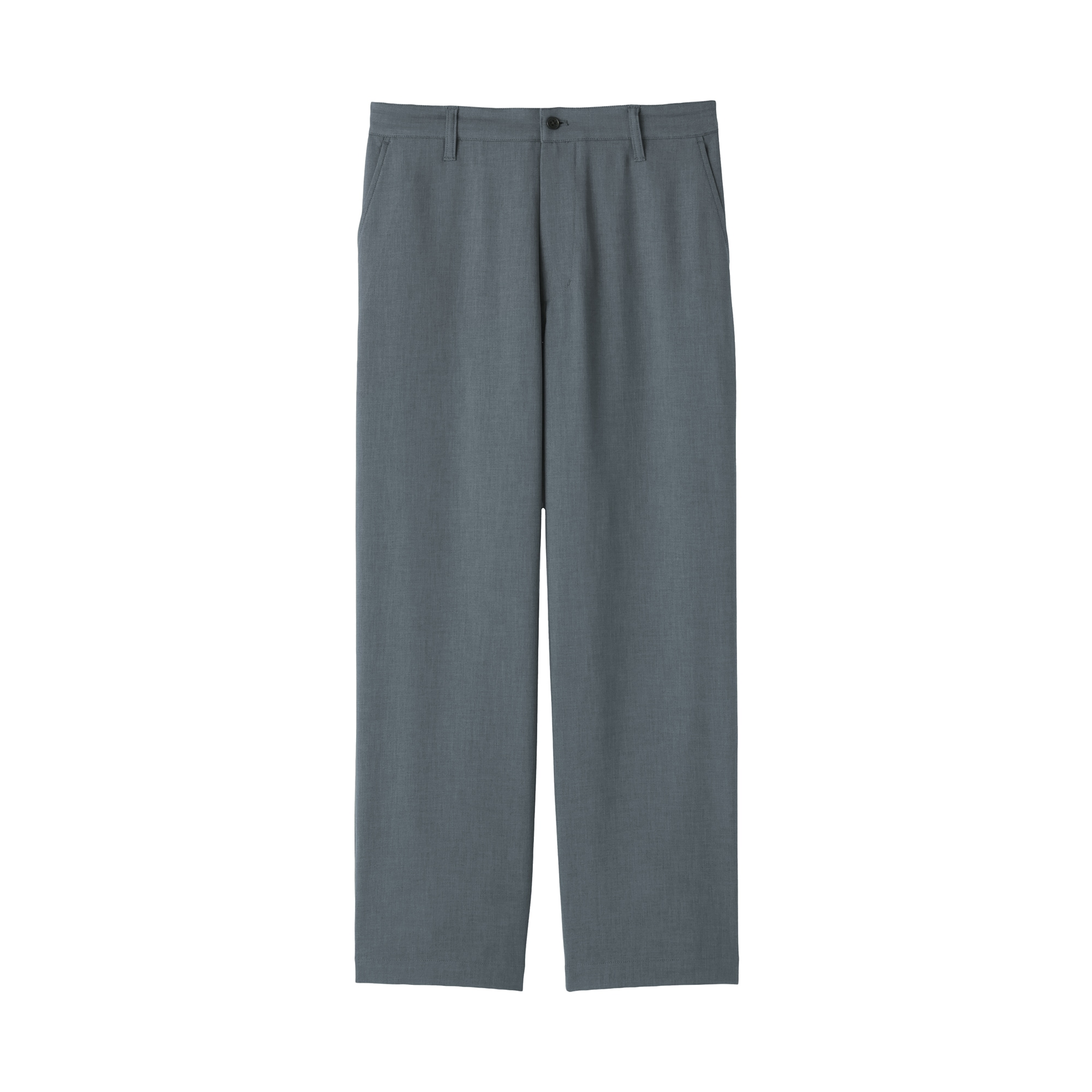 紳士　ストレッチノータックワイドパンツ