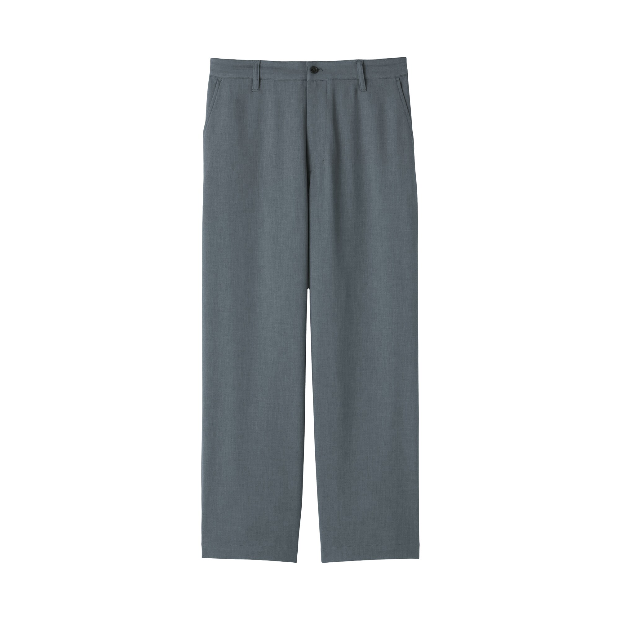 紳士　ストレッチノータックワイドパンツ