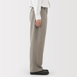 紳士　ストレッチノータックワイドパンツ