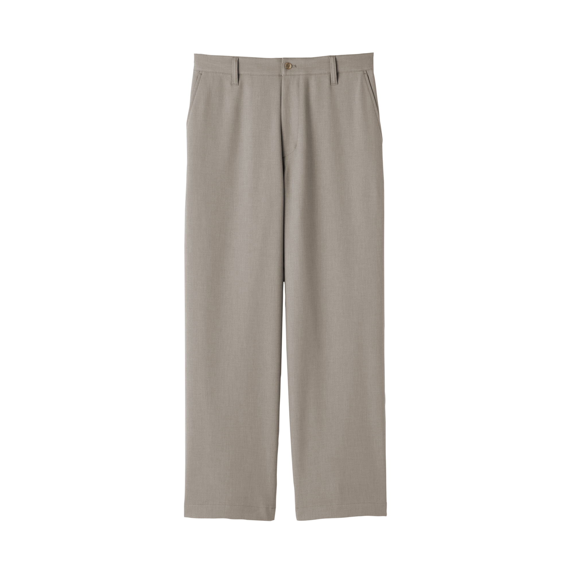 紳士　ストレッチノータックワイドパンツ