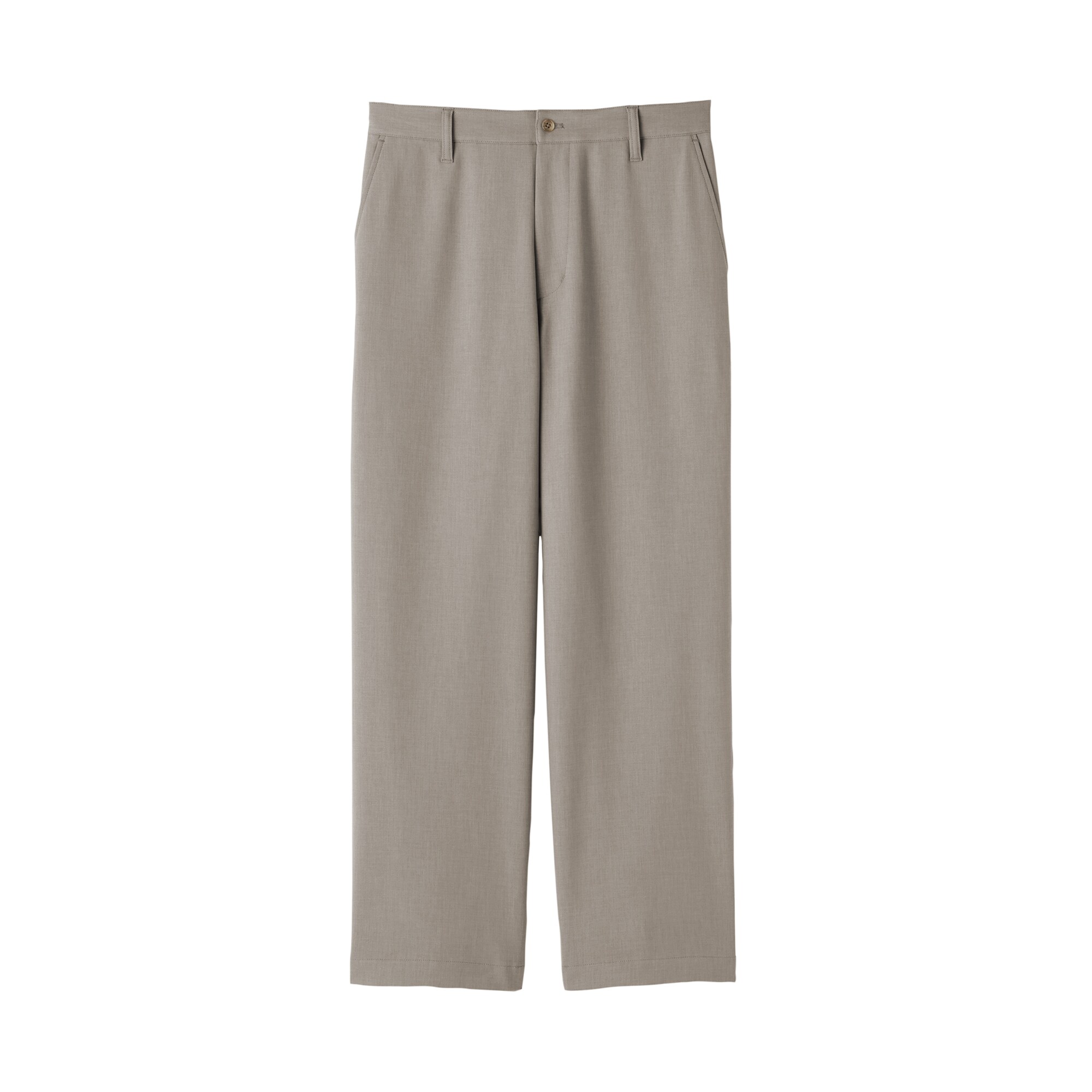 紳士　ストレッチノータックワイドパンツ