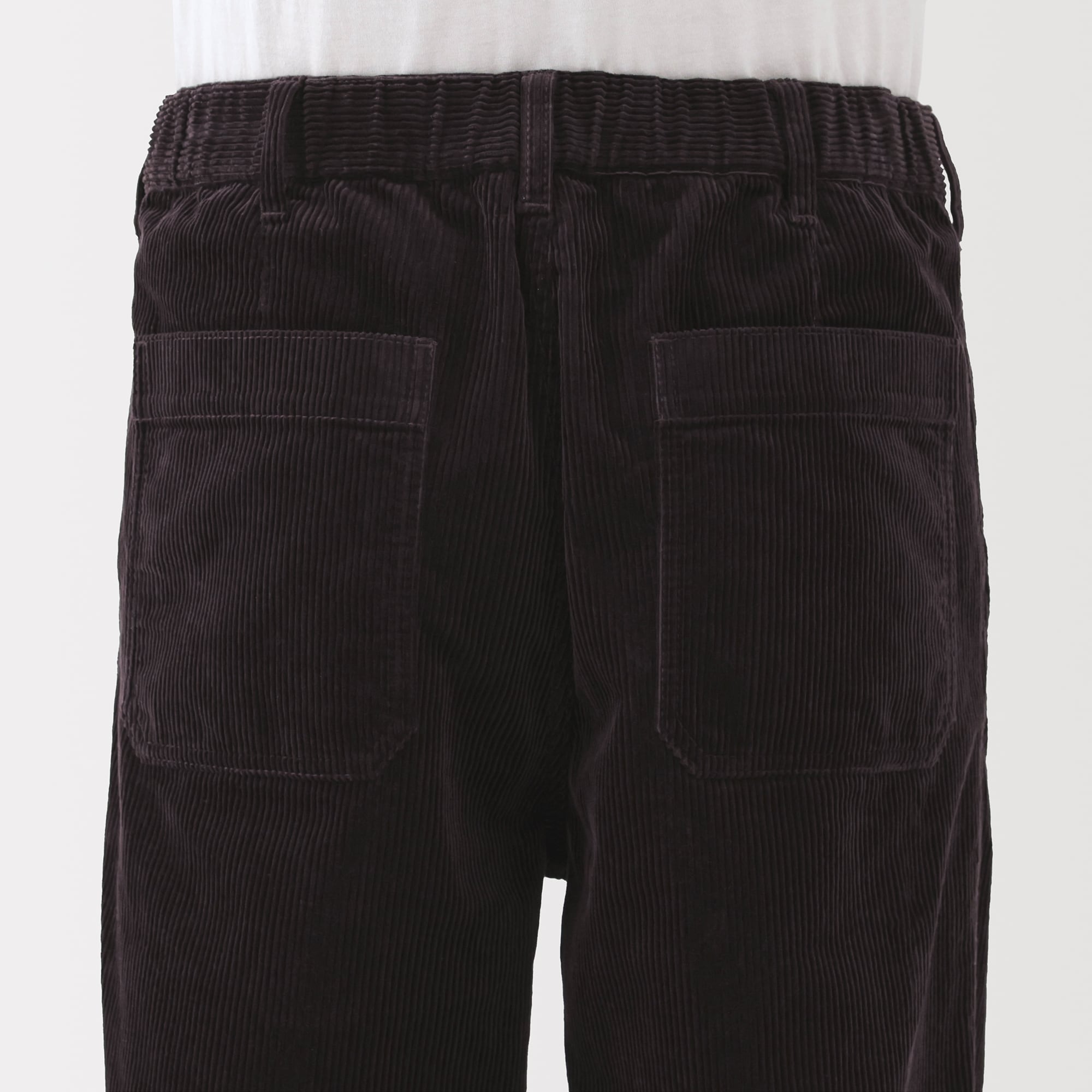紳士　木の実から作ったカポック混コーデュロイワークパンツ