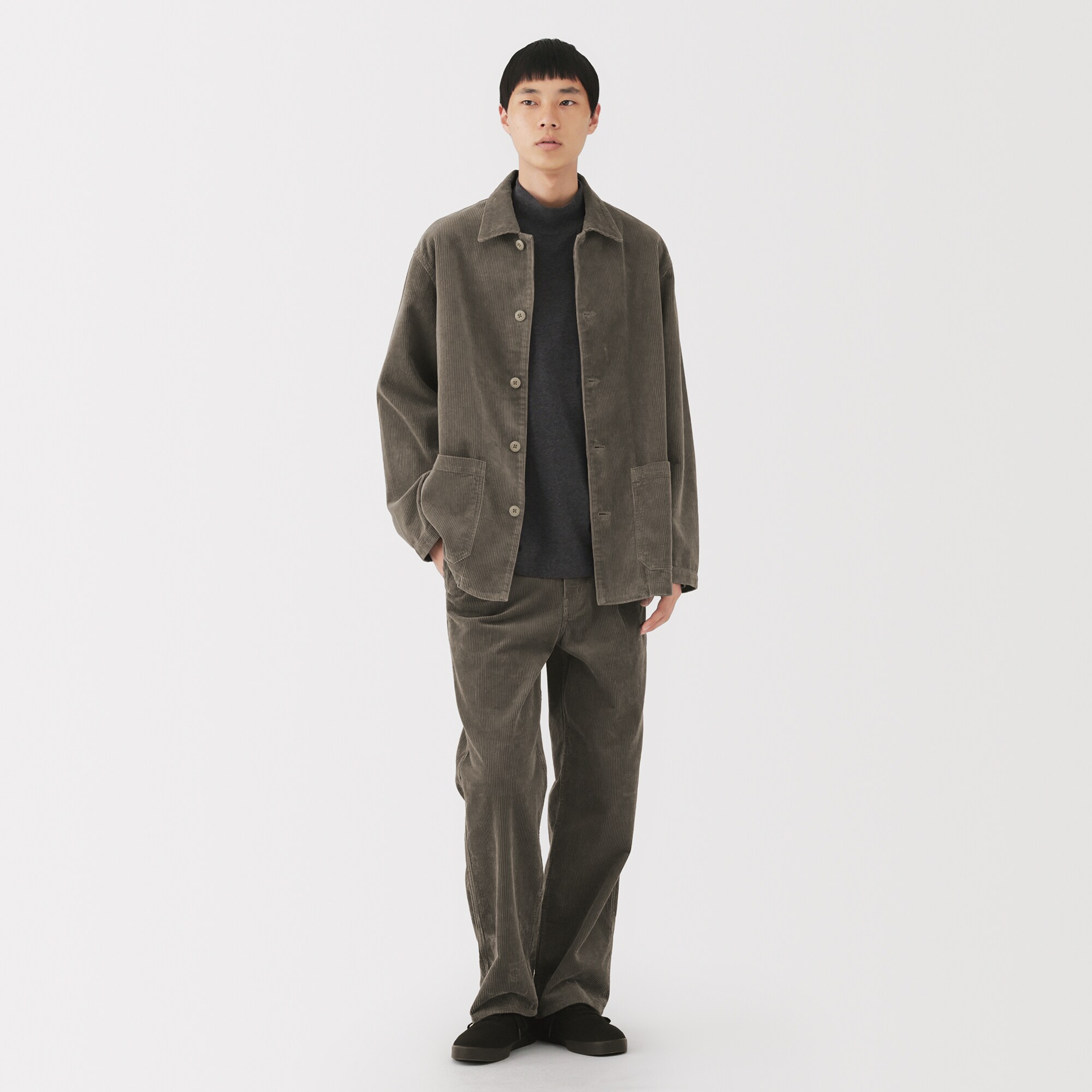 紳士 木の実から作ったカポック混コーデュロイワークパンツ | 無印良品