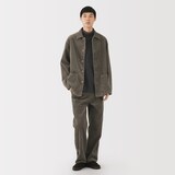 紳士　木の実から作ったカポック混コーデュロイワークパンツ