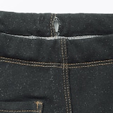 ベビー　おなかすっぽりデニム調十分丈レギンス