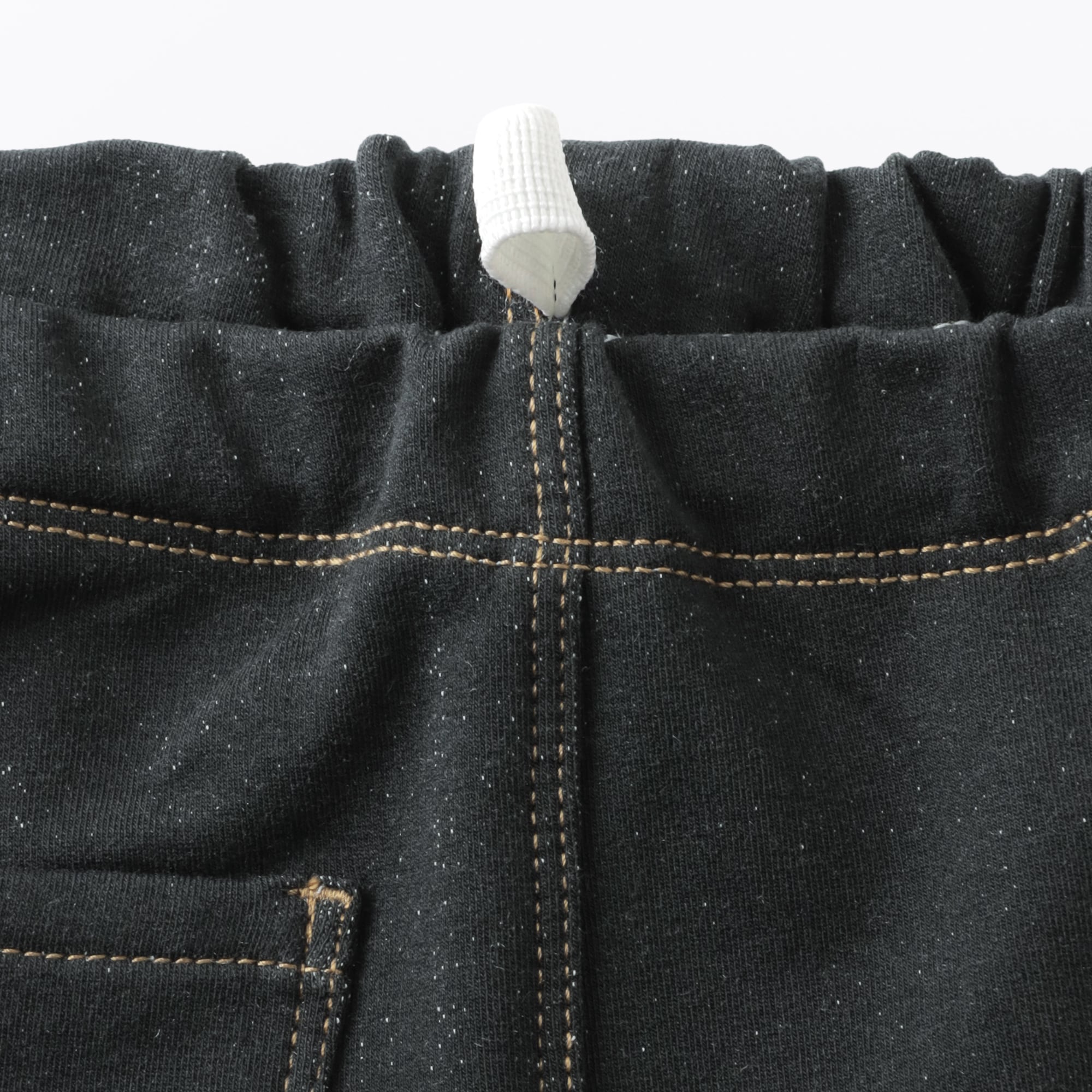 ベビー　おなかすっぽりデニム調十分丈レギンス