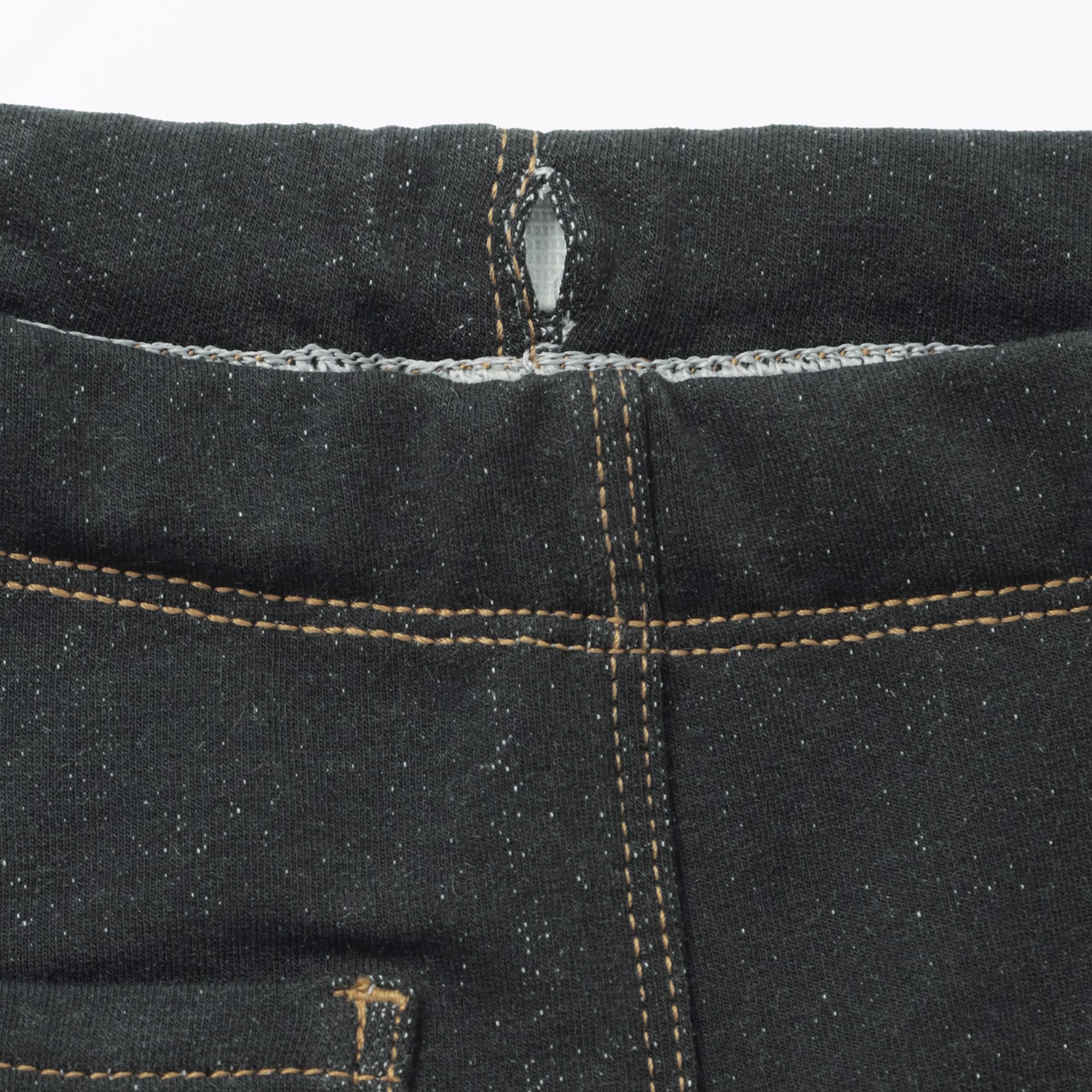 ベビー　おなかすっぽりデニム調十分丈レギンス