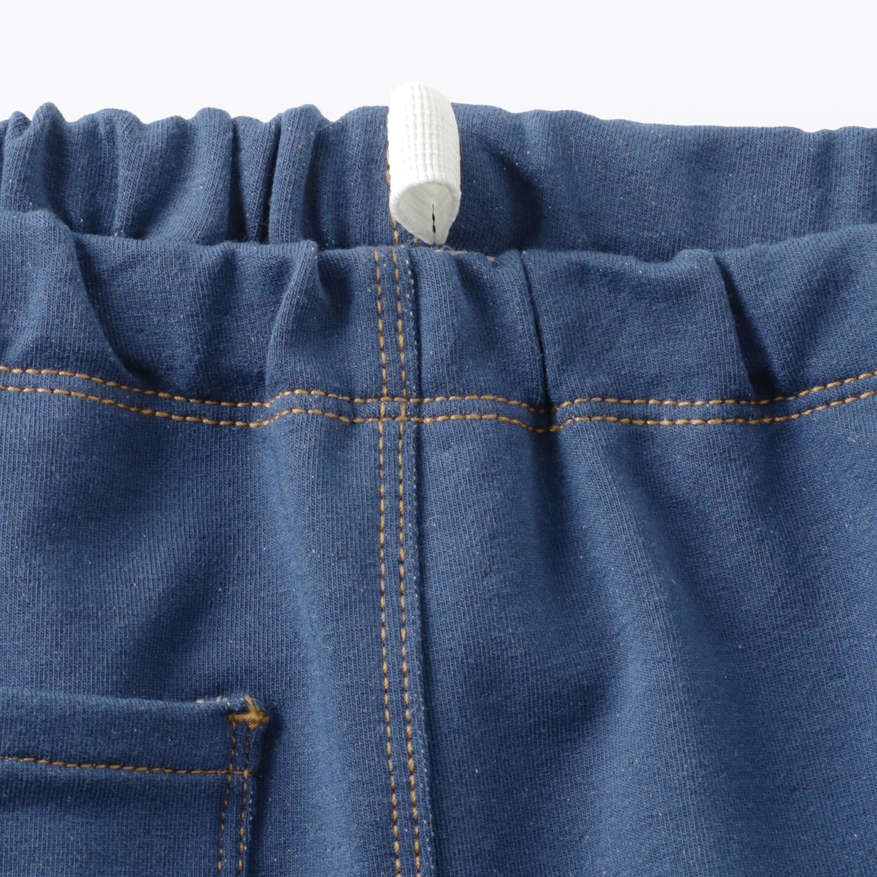 ベビー　おなかすっぽりデニム調十分丈レギンス