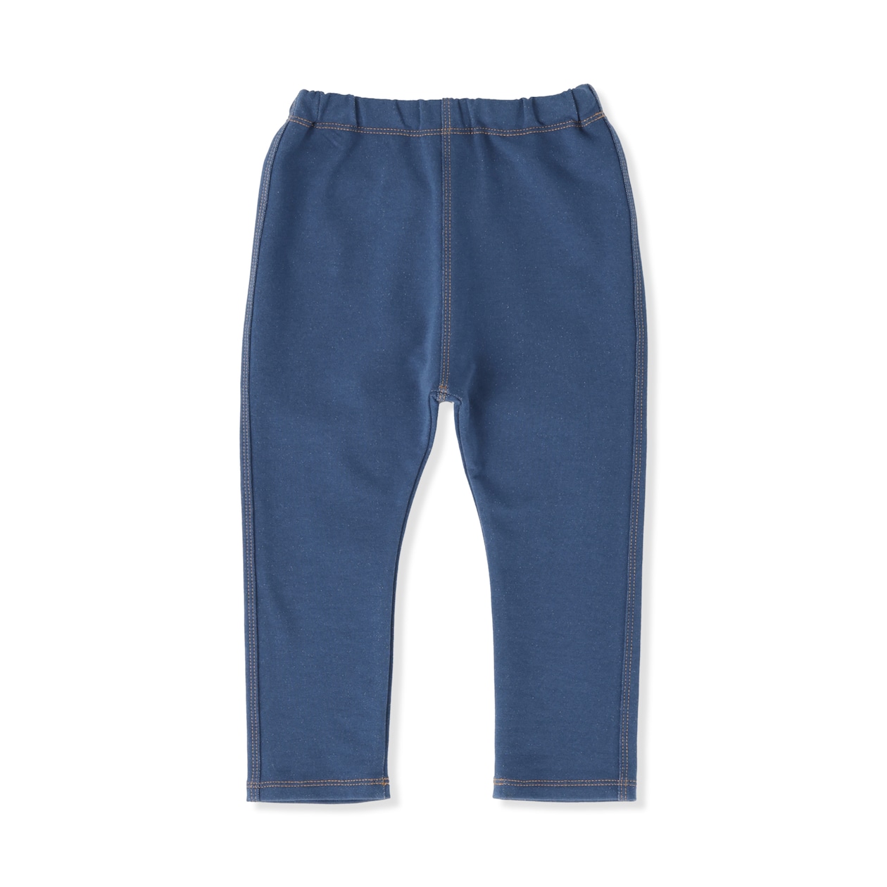 ベビー　おなかすっぽりデニム調十分丈レギンス