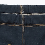 ベビー　おなかすっぽりデニム調十分丈レギンス