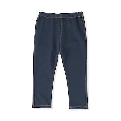 ベビー　おなかすっぽりデニム調十分丈レギンス