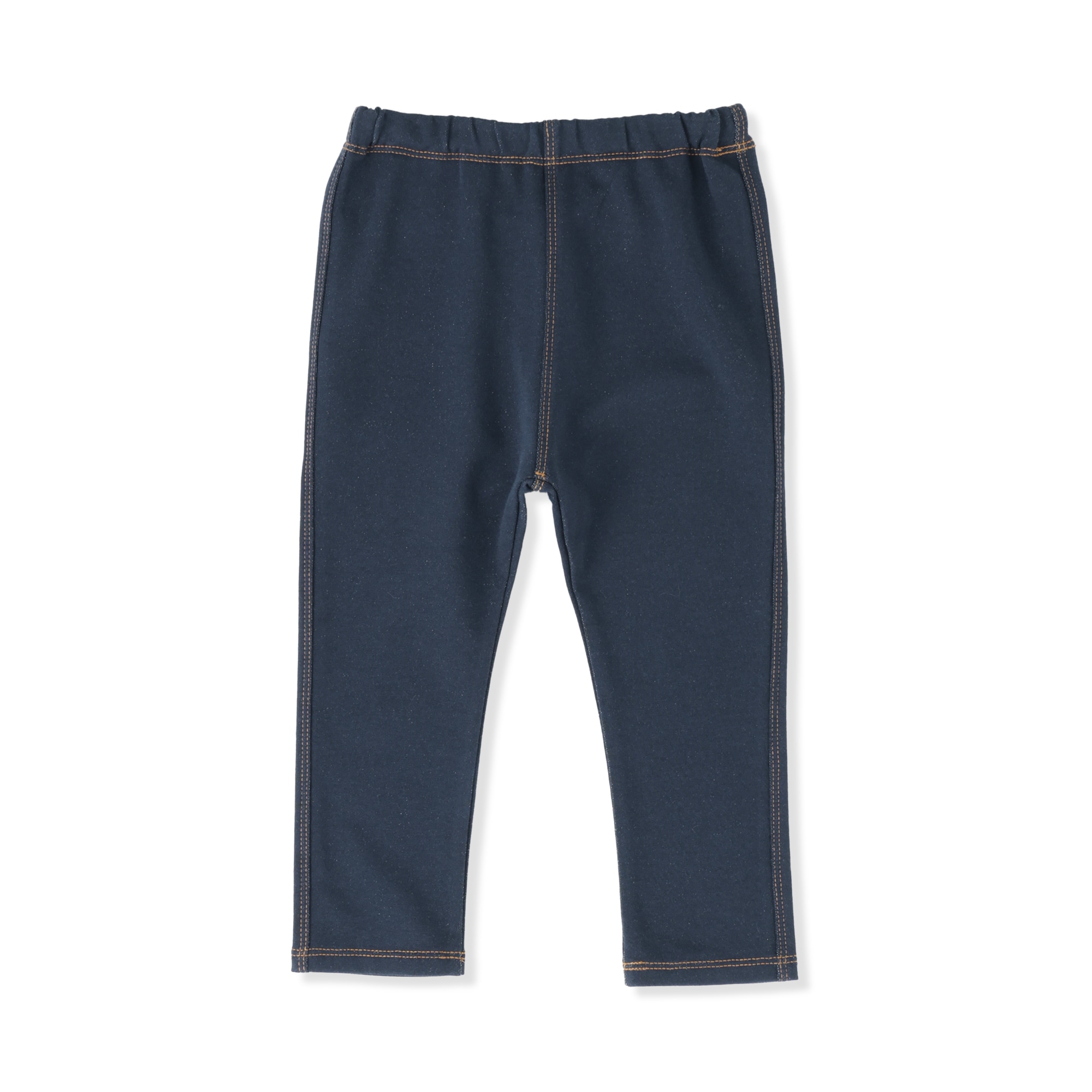 ベビー　おなかすっぽりデニム調十分丈レギンス