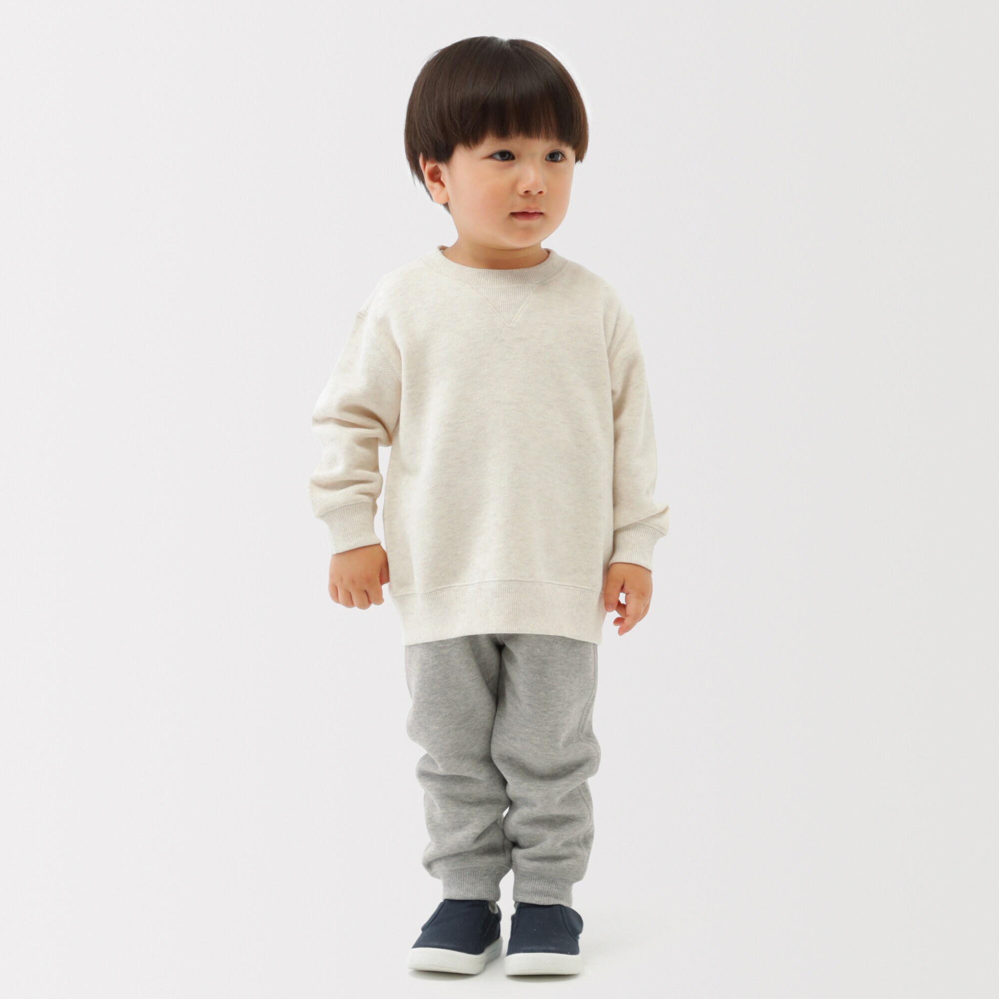 ベビー　おなかすっぽり裏毛スウェットジョガーパンツ