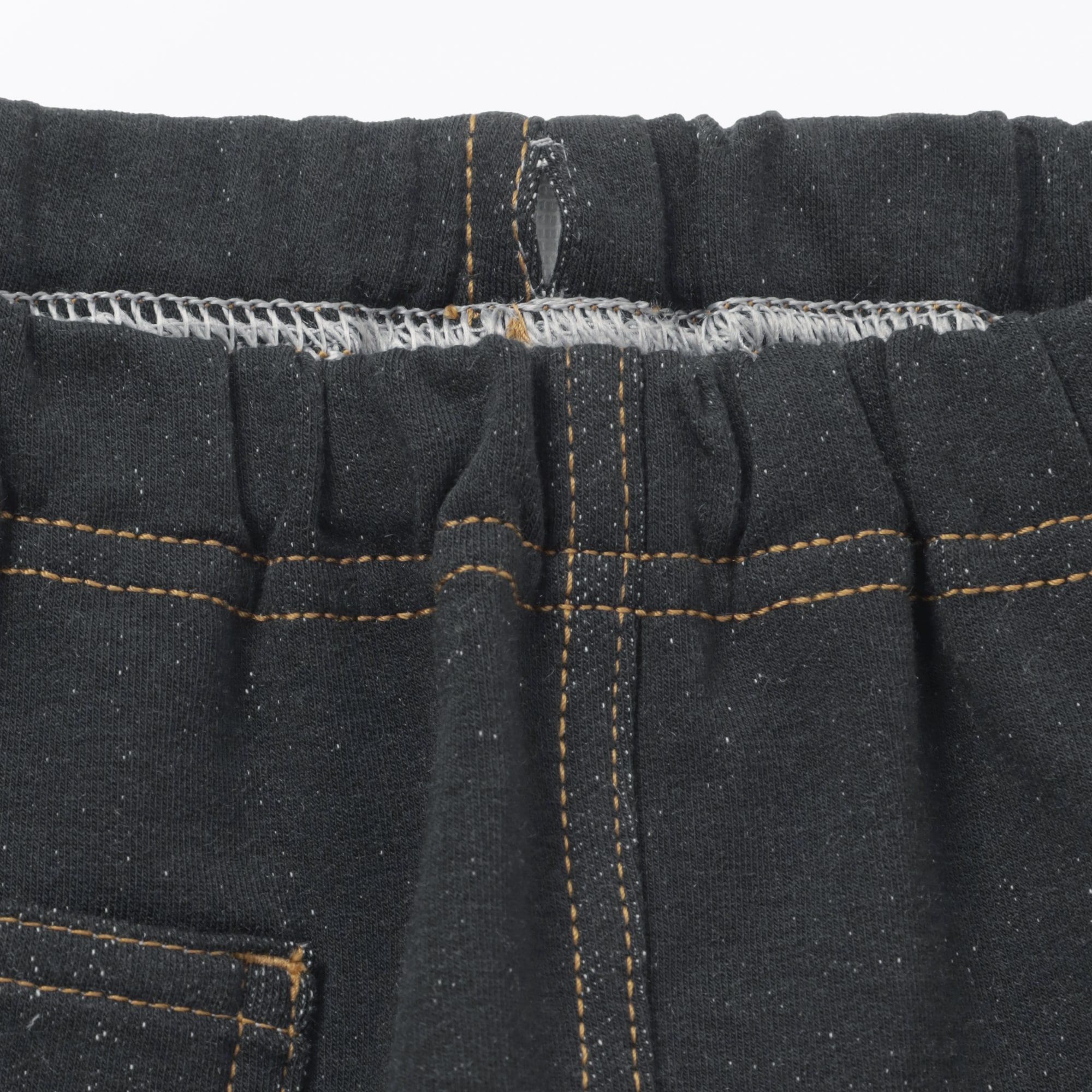 ベビー　おなかすっぽりデニム調ジョガーパンツ