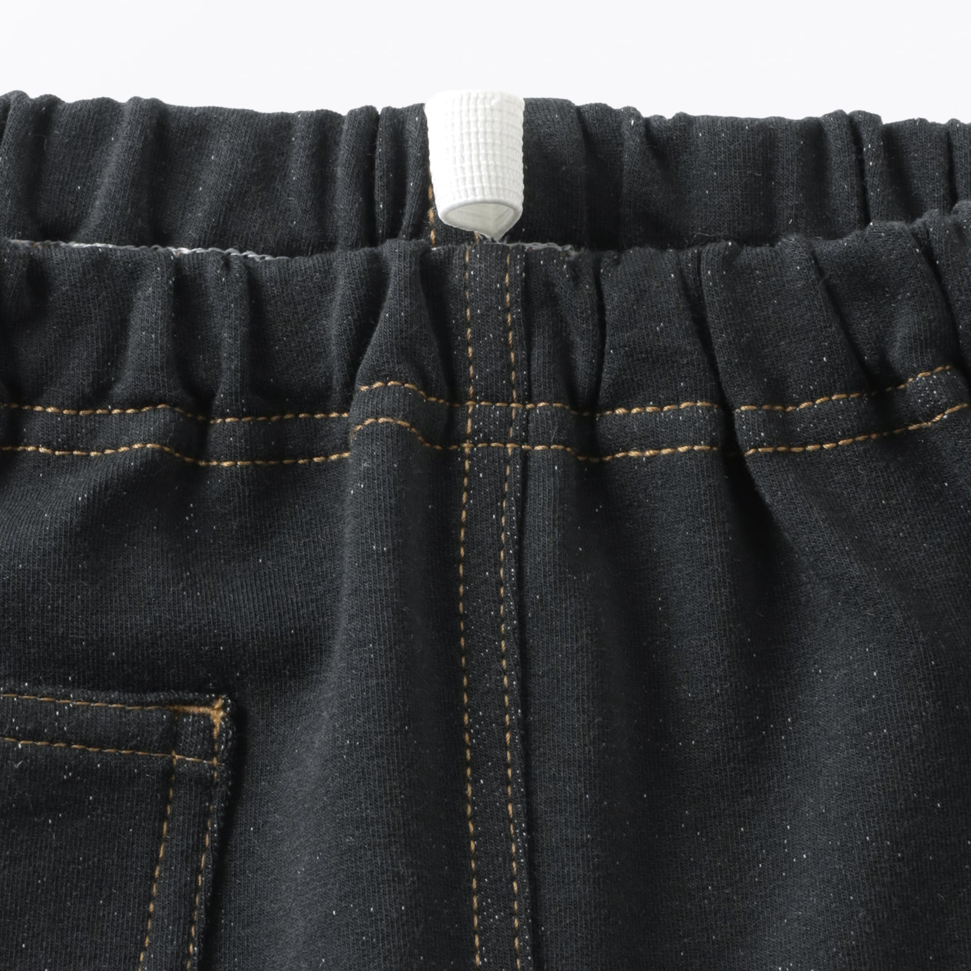 ベビー　おなかすっぽりデニム調ジョガーパンツ