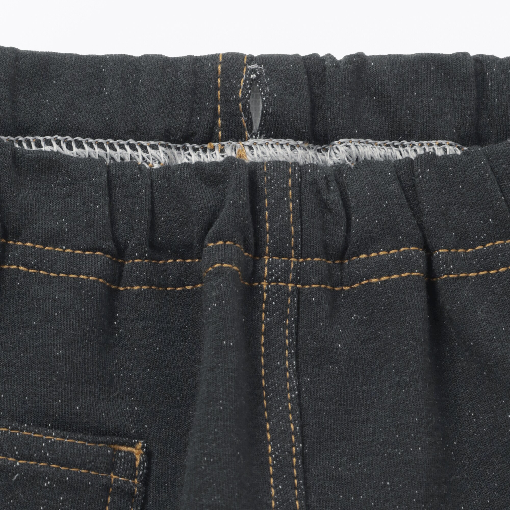 ベビー　おなかすっぽりデニム調ジョガーパンツ