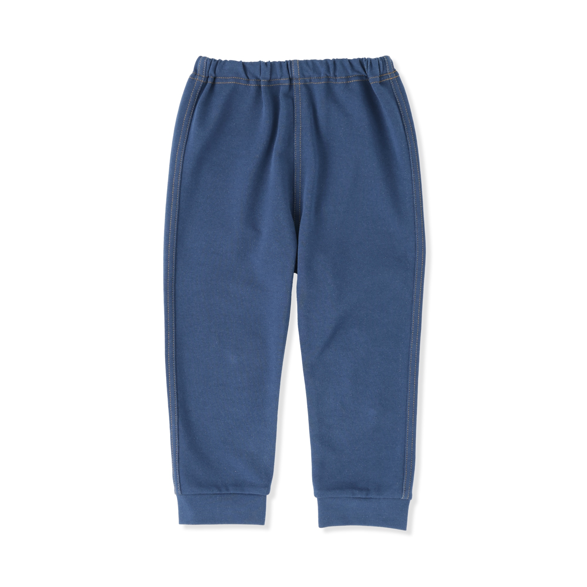 ベビー　おなかすっぽりデニム調ジョガーパンツ