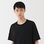紳士　昔ながらの製法で編み立てた天竺クルーネック半袖Ｔシャツ