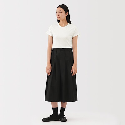 婦人　リネン混半袖Ｔシャツ