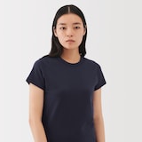 婦人　リネン混半袖Ｔシャツ