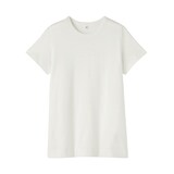 婦人　リネン混半袖Ｔシャツ