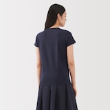 婦人　リネン混半袖Ｔシャツ