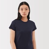婦人　リネン混半袖Ｔシャツ