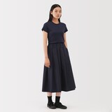 婦人　リネン混半袖Ｔシャツ