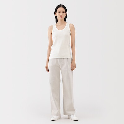 婦人 ラミーノースリーブタックワンピース | 無印良品