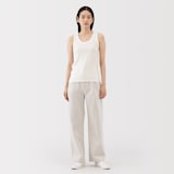 婦人　リネン混タンクトップ