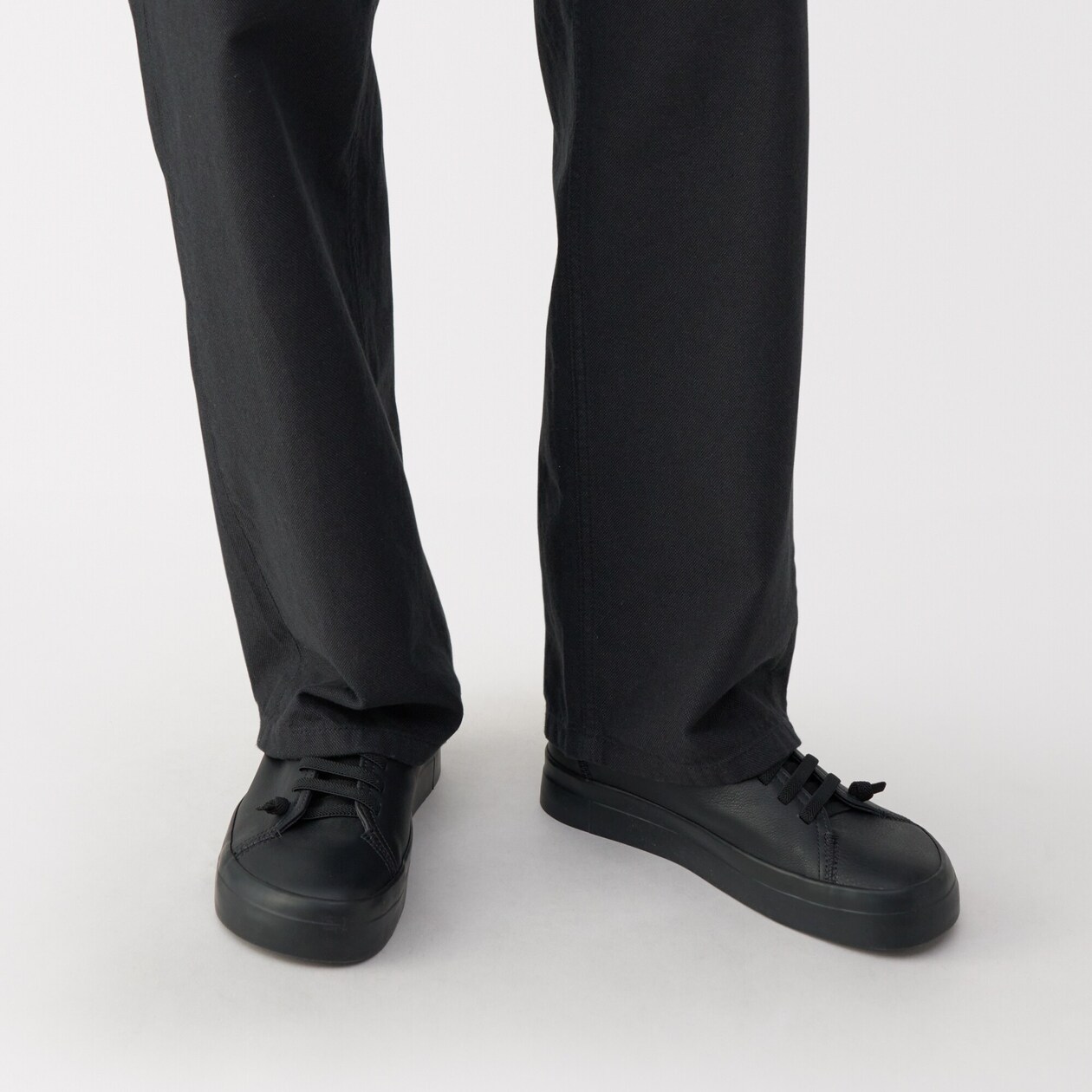 紳士　レザーローカットスニーカー