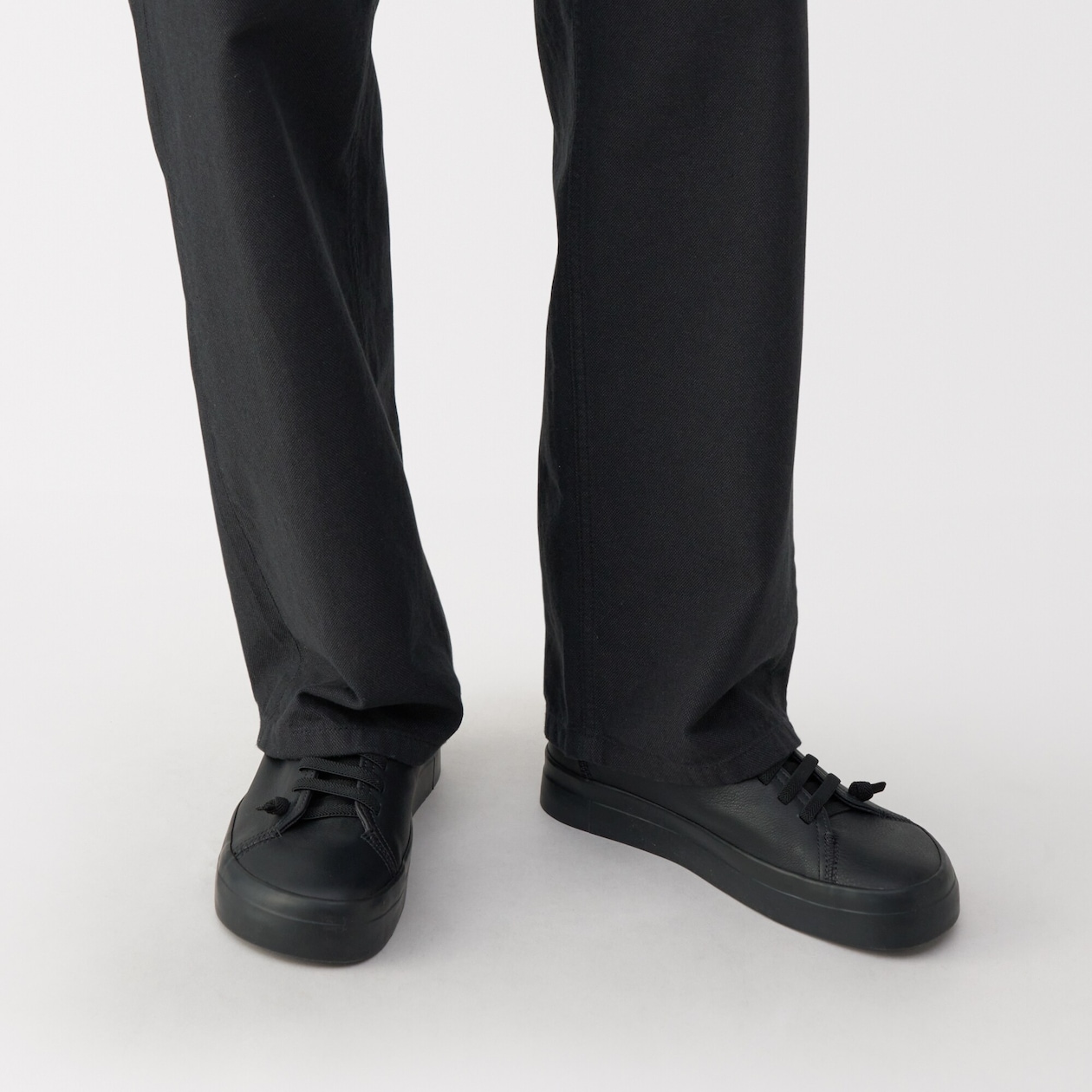 紳士　レザーローカットスニーカー