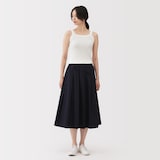 婦人　強撚コットンニットタンクトップ