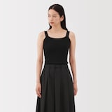 婦人　強撚コットンニットタンクトップ