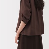 婦人　植物由来の素材を使ったリラックスフィットシャツ