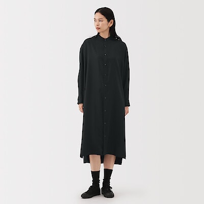 婦人　植物由来の素材を使ったリラックスフィットシャツワンピース