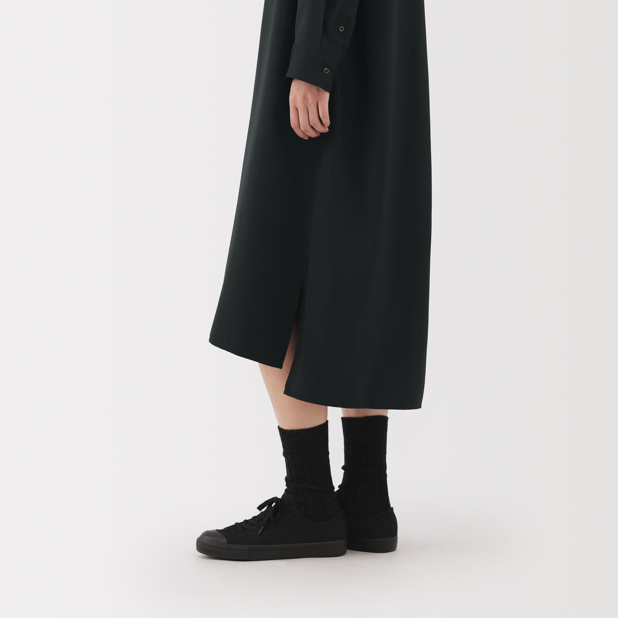 美品【一度のみ着用】MUJI Labo コットンウール リラックスフィット